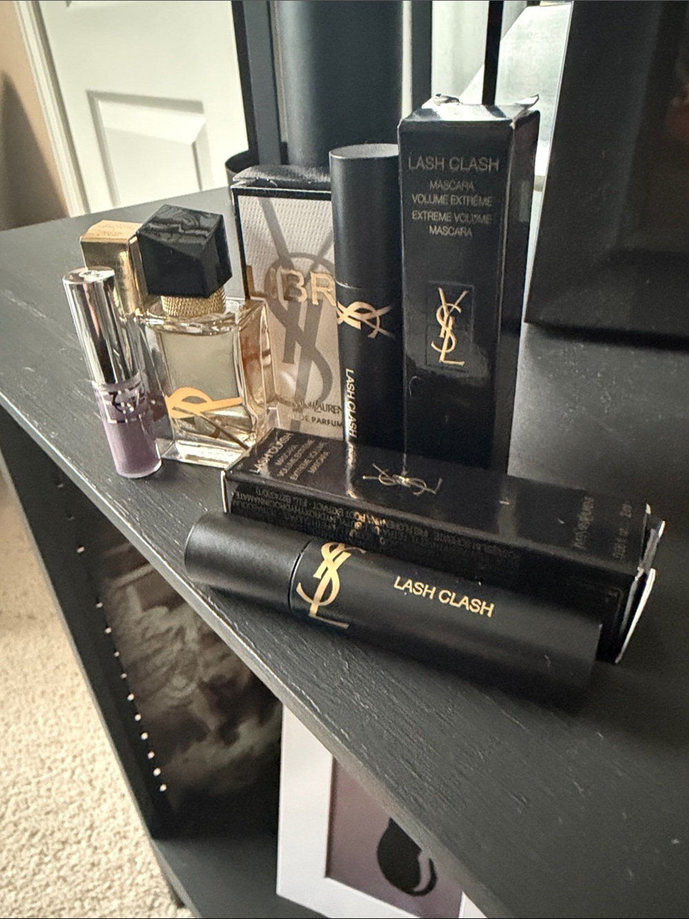 Yves Saint Laurent Glitter Lip Gloss , mascara (2) and libre edp deluxe samples